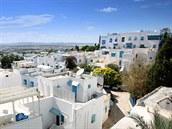 Sidi Bou Said leí nedaleko hlavního msta Tunis.