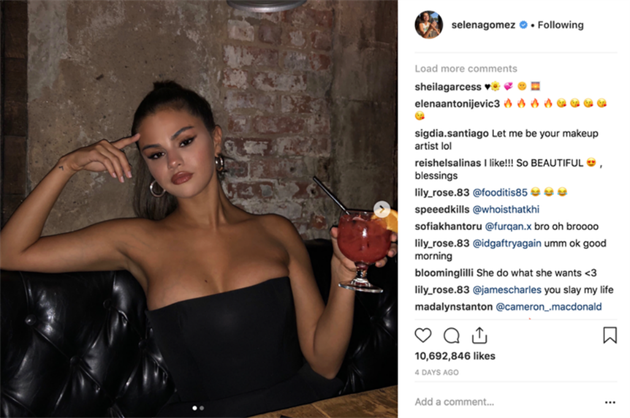 Selena Gomez tuto fotku smazala