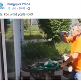 Dal z vide na facebookov strnce prask ODS s nzvem Fungujc Praha....