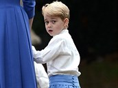 Modrobílý dress code prince George sploval na sto procent.