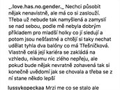 Nenávistné komentáe na Instagramu Týnu Tenikové.