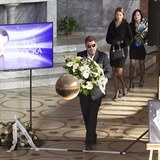 Na pohřeb přišel i poradce prezidenta Martin Nejedlý.