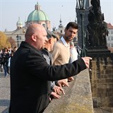 Novak Djokovič si užívá krásy Prahy.