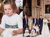 Oficiální snímek  královské svatby princezny Eugenie a Jacka Brooksbanka....