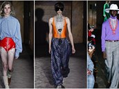 Módní návrhá Alessandro Michele odhalil pánskou módní kolekci Gucci pro jaro a...