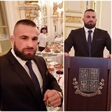 Populrn MMA zpasnk Karlos Vmola si veer na Praskm hrad patin uil.