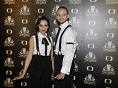 Veronika Arichteva se svým tanením partnerem Michalem Necpálem.