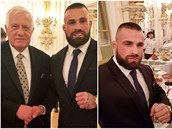 Populární MMA zápasník Karlos Vémola si veer na Praském hrad patin uil.