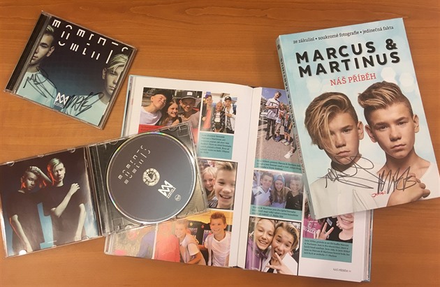 Podepsané kníky a CD od Marcuse a Martinuse