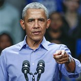 Barack Obama nedávno vystoupil v Chicagu a překvapil svým stařeckým zjevem.