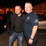 Na setkání s Mikem Tysonem přijel Jiří Kajínek s Tomášem Ortelem.