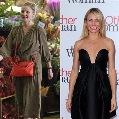 Cameron Diaz sekla ve ve 44 letech s hran�m a st�hla se do �stran�.