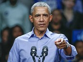 Barack Obama nedávno vystoupil v Chicagu a pekvapil svým staeckým zjevem.