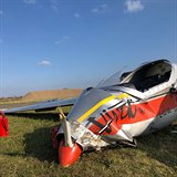 Pi pdu sportovnho letadla na letiti v Dolnm Beneov-Zbehu se zranil...