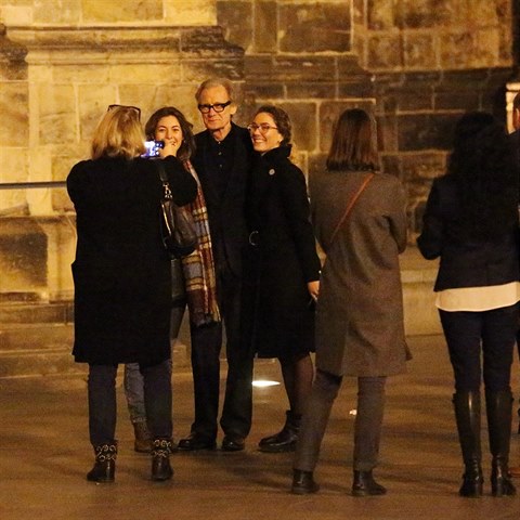 Bill Nighy byl Pra�sk�m hradem opravdu nad�en�.