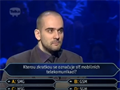 Viktor Kalivoda v souti Chcete být milionáem vyhrál 320 tisíc korun.