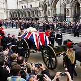 Pohřeb baronky Margaret Thatcherové 17. dubna 2014.