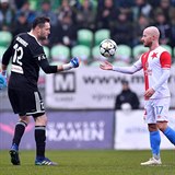 Vtzn gl Slavie v Karvin dal z penalty Miroslav Stoch. Pekonal domcho...