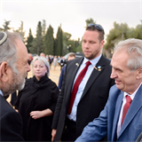 Prezident Miloš Zeman při návštěvě Izraele.