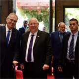 Miloš Zeman se svým izraelským protějškem Reuvenem Rivlinem
