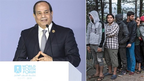 Egyptský prezident Abd al-Fattáh as-Sísí vyzval muslimy, aby nechodili do Evropy.
