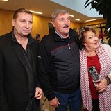 Horst Siegl s Antonnem Panenkou a Jiinou Bohdalovou na ktu kalende pro...