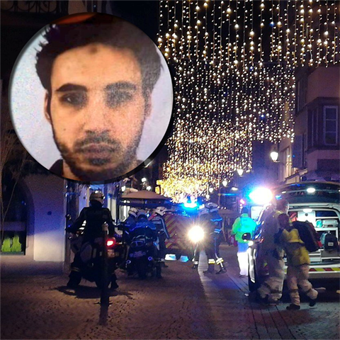 Chérif Chekatt (29), který v úterý večer zastřelil v centru Štrasburku nejméně...