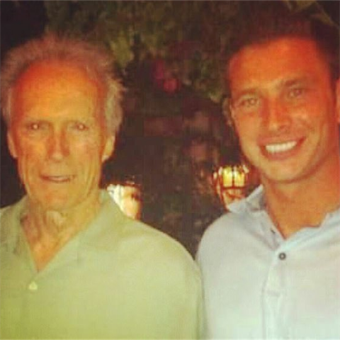 Clint Eastwood se vnukem.