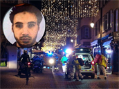 Chérif Chekatt (29), který v úterý veer zastelil v centru trasburku nejmén...