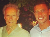 Clint Eastwood se vnukem.