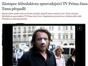 Jan Tuna zapózoval deníku Právo poté, co ho pepadl neznámý mu pi cest z...