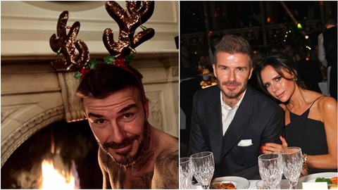 Beckham pobavil fanouky svými sobími parohy. Snad mu jedny nenasazuje i...