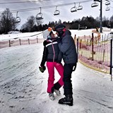 Kateřina Kristelová a Tomáš Řepka otevírají lyžařskou sezónu.