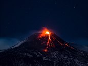 Sopka Etna se probudila k ivotu.
