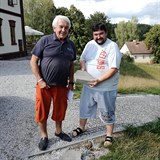Tomáš Magnusek s Jiřím Krampolem.