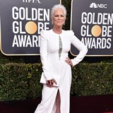 Hereka Jamie Lee Curtis na Zlatch glbech.