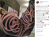 S novým tetováním se pochlubil na Instagramu.