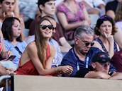 Na Australian Open fandí Tomái Berdychovi i manelka Ester.