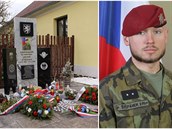 Armáda eské republiky odhalila památník, který ode dneka pipomíná padlého...