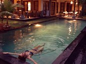 Simona Krainová si uívá relax na Bali.