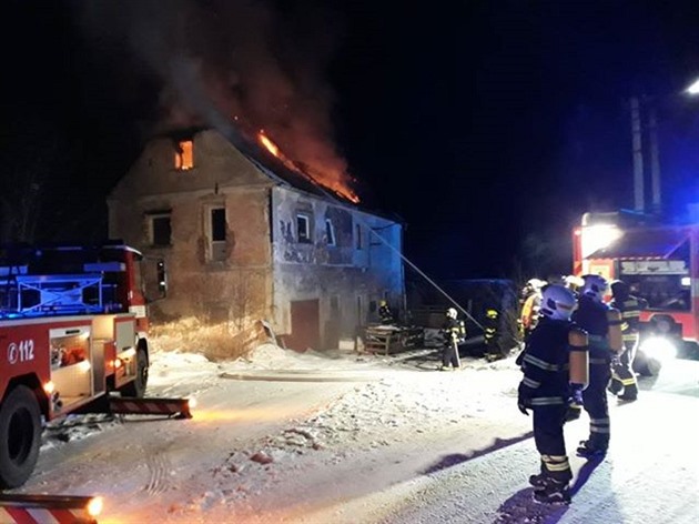 Poár rodinného domu ve Vojtanov na Chebsku.