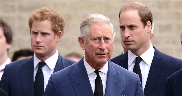 Princ Charles a jeho synové.