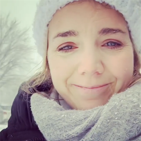 Lucie Vondrkov si v Montrealu uv nzk teploty a hromady snhu.