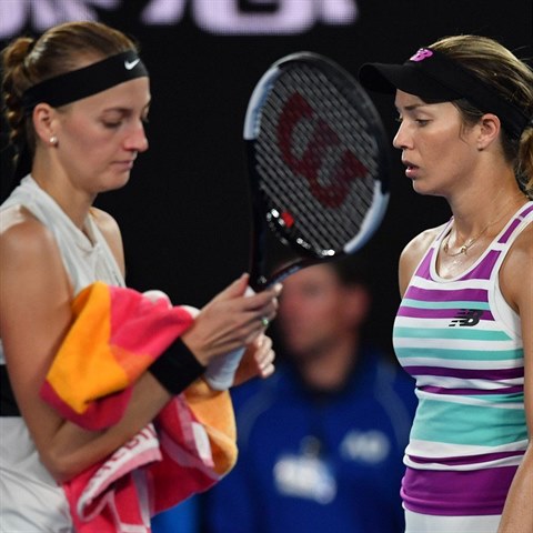 V semifinle Australian Open zdolala Petra Kvitov Amrianku Danielle...