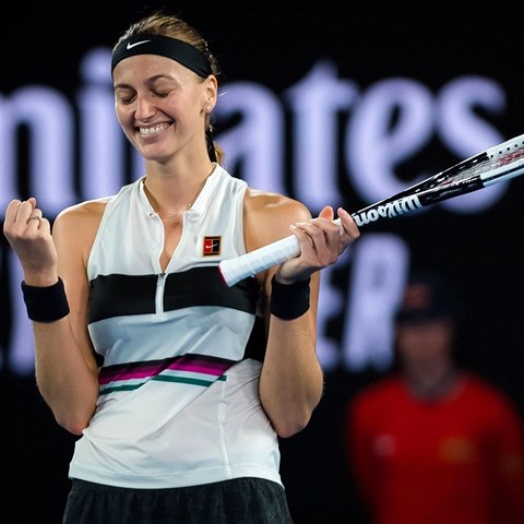 Je to tam! Petra Kvitová je ve finále Australian Open.