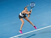 Petra Kvitová ve finále Australian Open ukázala obí bojovnost.