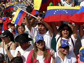 Venezuelané v ulicích