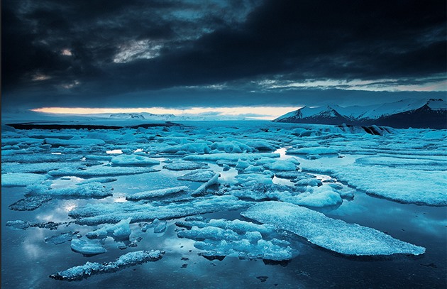 Úasné jezero Jökulsárlón