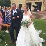 Lendl s dcerou Ivanou během její svatby.
