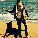 Emiliano Sala se svým psem
